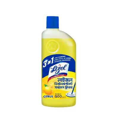 Lizol Disinfectant Surface & Floor Cleaner Citrus 500 ml